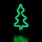 9.5" Green Neon LED Christmas Tree Window Silhouette
